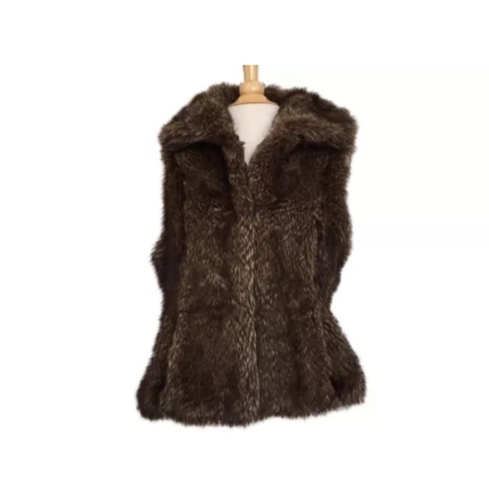 Baguda  Faux Fur Brown vest size large